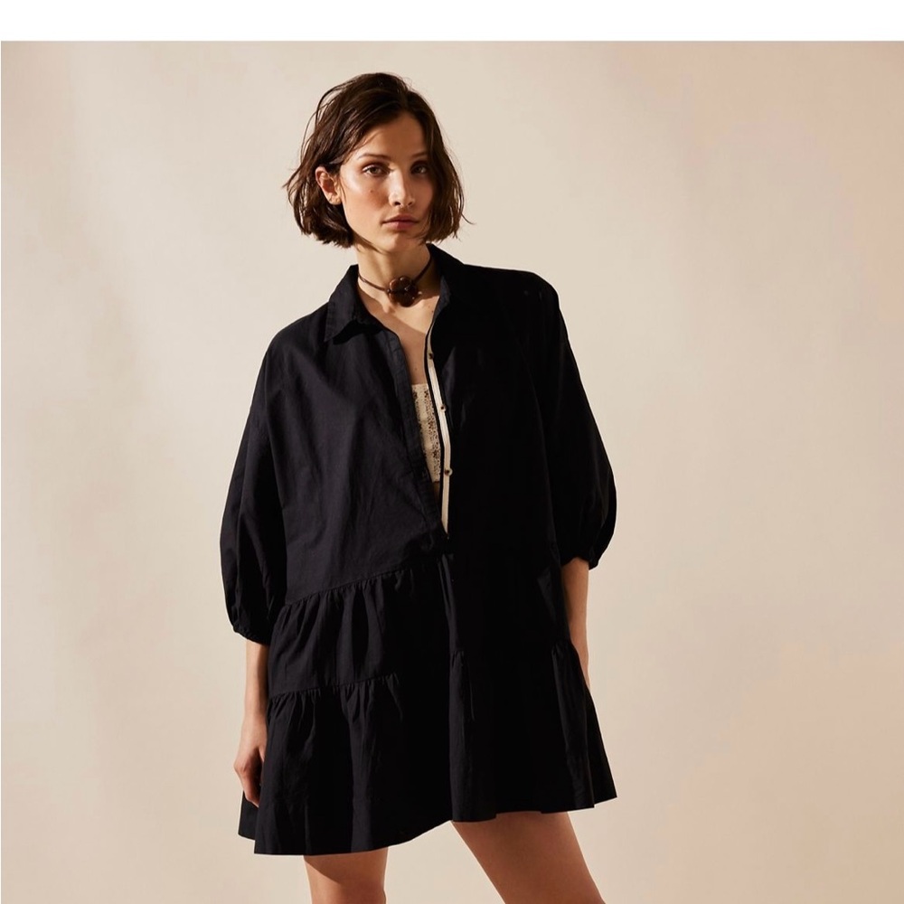Free People Misha Mini Dress with pockets 
Oversized